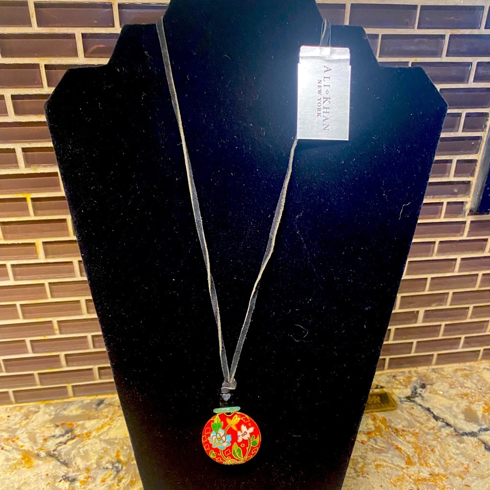 Ali Khan cloisonné necklace